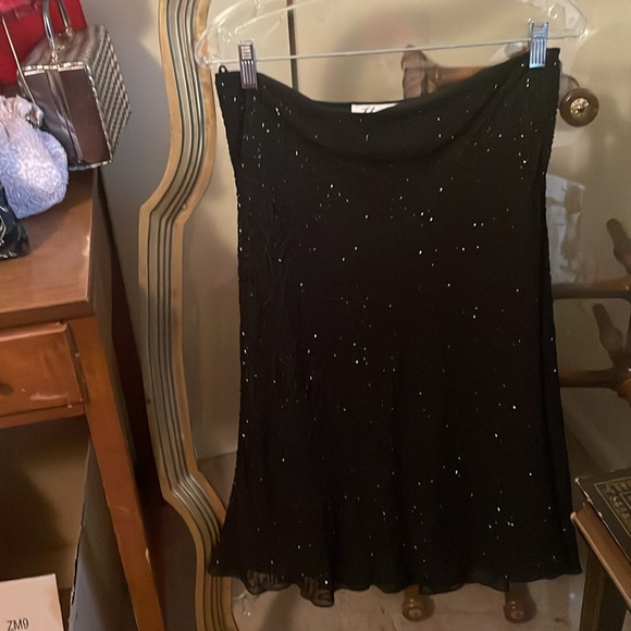 J Laxmi sequin skirt Adrianna Papell sequence blouse - Picture 4 of 4